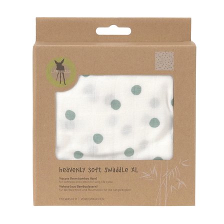 Lassig Tiny Team Ultra Yumuşak Müslin Örtü 120 x 120cm Granite Green