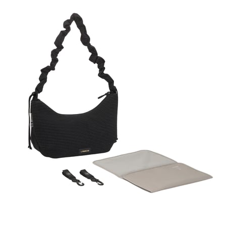 Lassig Lunua Bum Bag Up Bebek Bakım Çantası Nubbed Black