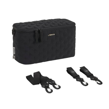 Lassig Enoa Buggy Bebek Arabası Organizer Çanta Quilted Black