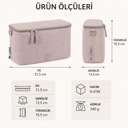 Lassig Enoa Buggy Bebek Arabası Organizer Çanta - Mushroom