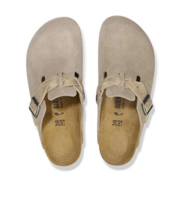 Birkenstock BOSTON VL BRAIDED Bej Kadın Terlik