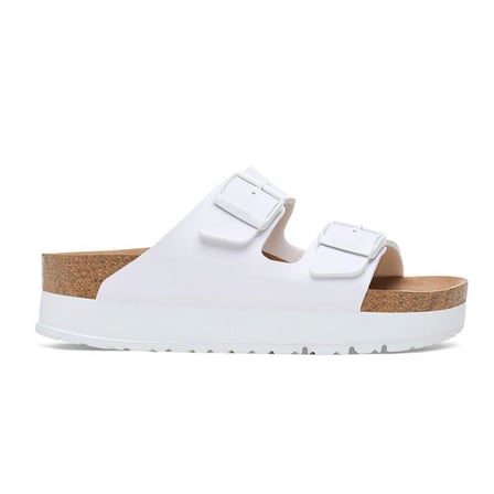 Birkenstock Arızona Platform Flex Bf Vegan Kadın Terlik 1027416 Beyaz