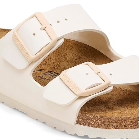 Birkenstock Arizona BF Saffiano Unisex Terlik 1027339-Eggshell