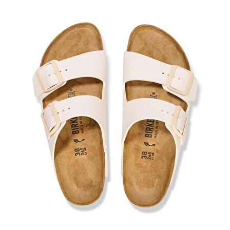 Birkenstock 1027339 Arizona BF Saffiano Eggshell Kadın Terlik