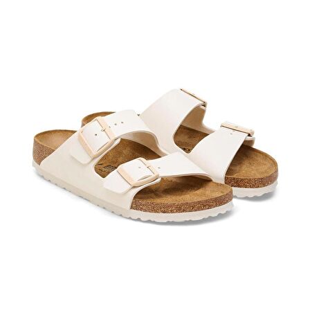 Birkenstock 1027339 Arizona BF Saffiano Eggshell Kadın Terlik