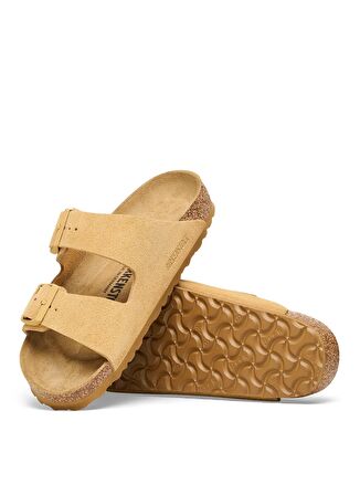 Birkenstock Krem Erkek Süet Terlik 1027727 ARIZONA