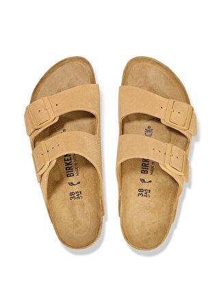 Birkenstock Krem Erkek Süet Terlik 1027727 ARIZONA