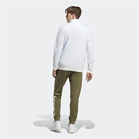 adidas Linear Logo Tricot Erkek Eşofman Takımı Beyaz - Haki IC6783