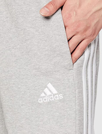 adidas 3 Stripes French Terry Erkek Gri Şort