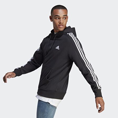 adidas Essentials Erkek Siyah Sweatshirt (IC0435)