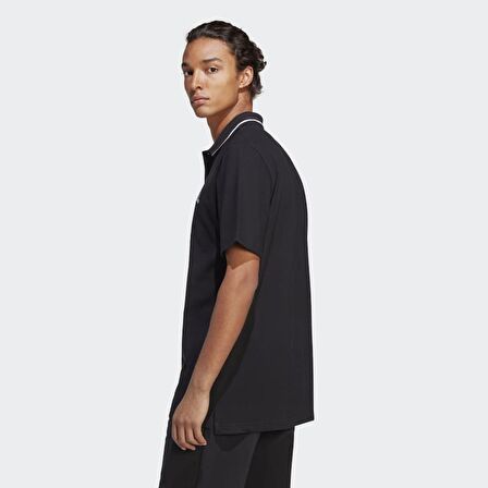 adidas Dik Yaka Düz Siyah Erkek T-Shirt IC9314 M SL PQ PS