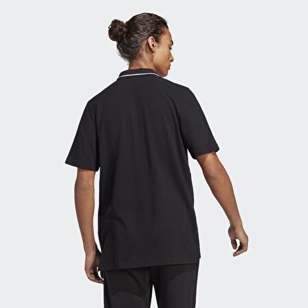 adidas Dik Yaka Düz Siyah Erkek T-Shirt IC9314 M SL PQ PS