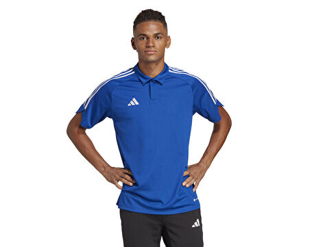 adidas Tiro23 L Polo Erkek Futbol Polo Yaka Tişört IC7859 Mavi