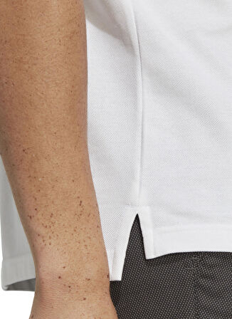 adidas Dik Yaka Düz Beyaz Erkek T-Shirt IC9315 M SL PQ PS