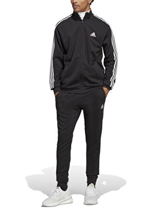 adidas Düz Siyah Erkek Sweat Takım IC6766 M 3S FT TT TS