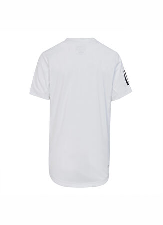 adidas Düz Beyaz Erkek Çocuk T-Shirt HR4287-B CLUB 3STR TEE