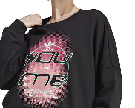 adidas Always Sweat Shirt Kadın Günlük Sweatshirts IC1521 Siyah