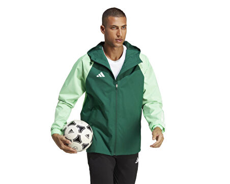adidas Tiro23 C Aw Jk Erkek Futbol Yağmurluk IC4570 Yeşil