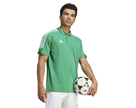 adidas Tiro23 L Polo Erkek Futbol Polo Yaka Tişört IC7861 Yeşil