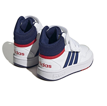 GZ9650-B adidas Hoops Mıd 3.0 Ac I Bebek Spor Ayakkabı Beyaz
