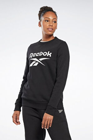 Reebok RI BL Fleece Crew 101473849 Kadın Sweatshirt Siyah XS-XL 