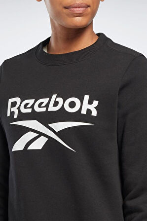 Reebok RI BL Fleece Crew 101473849 Kadın Sweatshirt Siyah XS-XL 