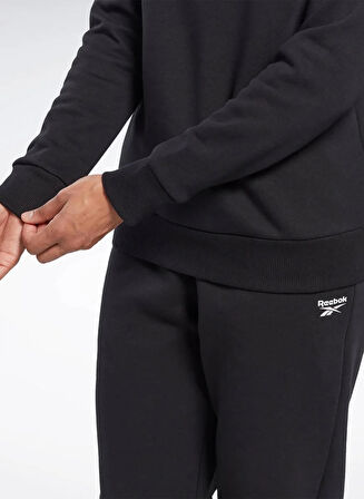 Reebok Siyah Kadın Yuvarlak Yaka Sweatshirt H54774 RI BL Fleece Crew
