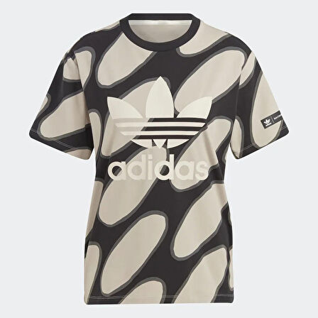 adidas Bisiklet Yaka Düz Çok Renkli Kadın T-Shirt IC1543 T-SHIRT AOP