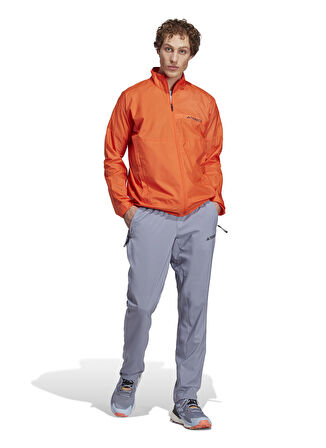adidas Turuncu Erkek Uzun Cepli Yazlık Ceket HM4027 MT Wind Jacke