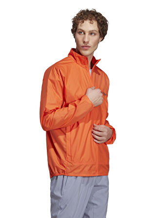 adidas Turuncu Erkek Uzun Cepli Yazlık Ceket HM4027 MT Wind Jacke