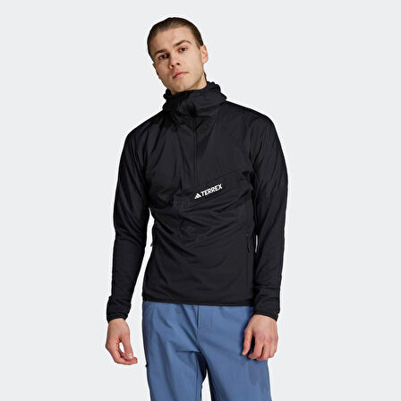 adidas Terrex Techrock Ultralight Erkek Siyah Polar Sweatshirt (HJ7363)