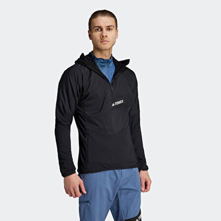 adidas Terrex Techrock Ultralight Erkek Siyah Polar Sweatshirt (HJ7363)