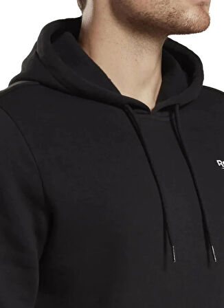 Reebok IB2993 RI Left Chest Logo Siyah Yuvarlak Yaka Normal Düz Erkek Sweatshırt