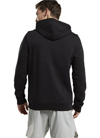 Reebok IB2993 RI Left Chest Logo Siyah Yuvarlak Yaka Normal Düz Erkek Sweatshırt