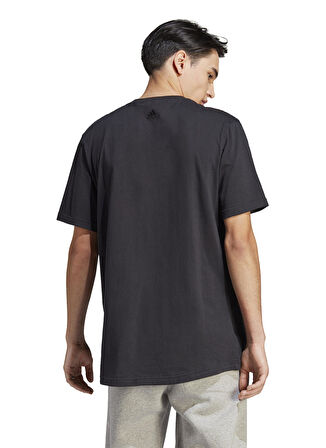 adidas Siyah Erkek Yuvarlak Yaka Regular Fit T-Shirt IC9815-M ALL SZN G T       BLA