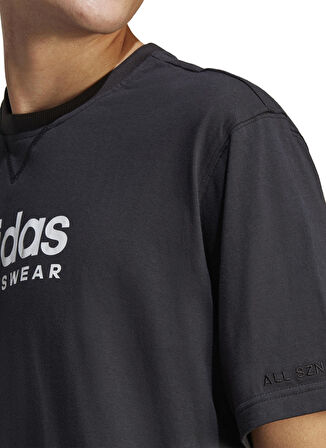 adidas Siyah Erkek Yuvarlak Yaka Regular Fit T-Shirt IC9815-M ALL SZN G T       BLA