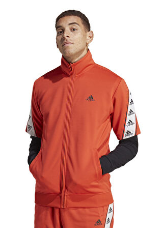 adidas Kapüşon Yaka Kırmızı Erkek Sweatshırt IB8414 M SHORT TS TT