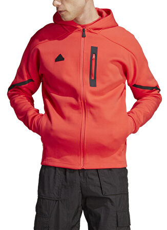 adidas Kırmızı Erkek Zip Ceket IC8050 M D4GMDY FZHD
