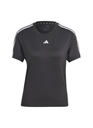 adidas Bisiklet Yaka Düz Siyah - Beyaz Kadın T-Shirt IC5039 TR-ES 3S T