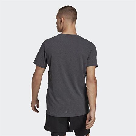 adidas Own The Run Heather Erkek Koşu Tişörtü Gri HR6617