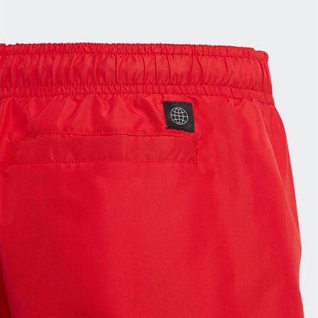 adidas Logo CLX Şort Mayo Erkek Çocuk Deniz Şortu Kırmızı HA9409