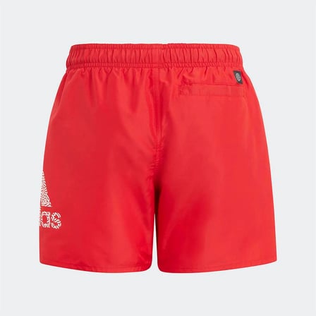 adidas Logo CLX Şort Mayo Erkek Çocuk Deniz Şortu Kırmızı HA9409