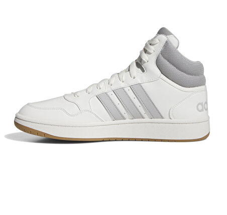IG5568-E adidas Hoops 3.0 Mıd Erkek Spor Ayakkabı Beyaz