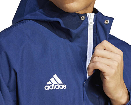 adidas Ent22 Aw Jkt Erkek Futbol Antrenman Yağmurluk IK4011 Mavi