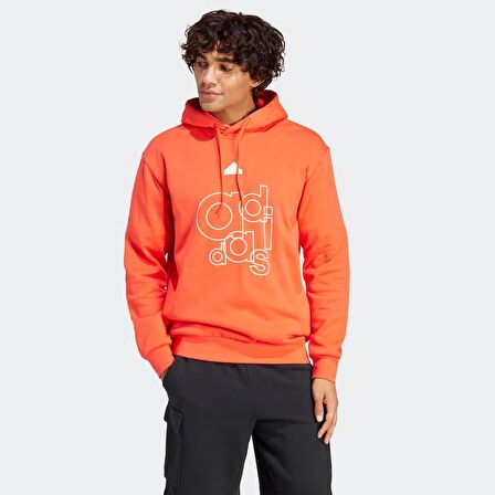 Adidas BL FL HD Q1 GD KIRMIZI Erkek Sweatshirt
