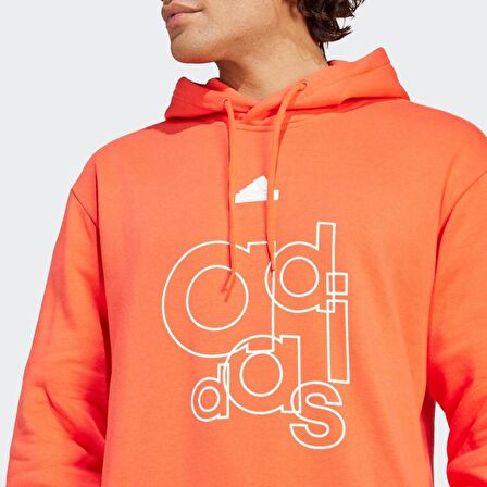 Adidas BL FL HD Q1 GD KIRMIZI Erkek Sweatshirt