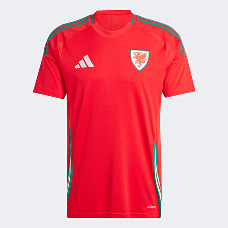adidas Galler Milli Takım Erkek Kırmızı Futbol Forması