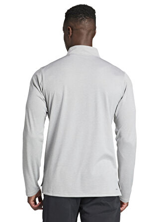 IT5441 TR-ES 1I4ZIP Gri Erkek Fermuarlı Yaka Regular Fit Sweatshirt