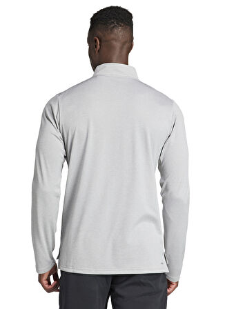 Adidas Gri Erkek Fermuarlı Regular Fit Düz Sweatshirt IT5441 TR-ES 1I4ZIP