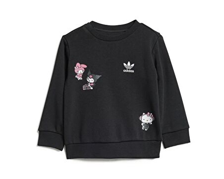 adidas Crew Set Çocuk Günlük Eşofman Takımı IR6790 Siyah